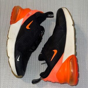 Nike Black and Orange Athletic Shoes